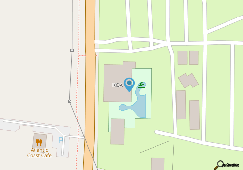Cape Hatteras / Outer Banks KOA Resort map location