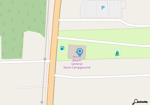 North Beach Campground map location