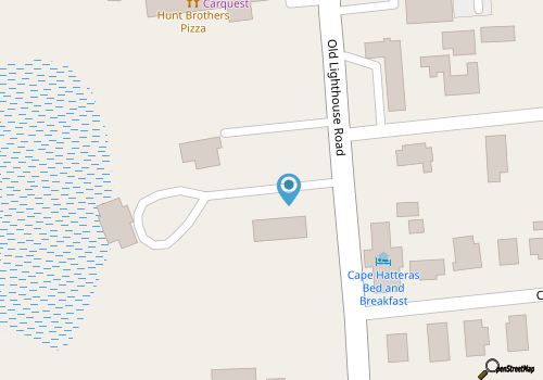 Charming 2-bedroom cottage near ocean in Buxton with AC, WiFi, Pets OK map location