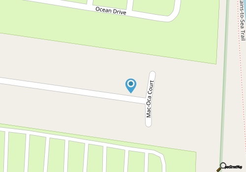 semi oceanfront - dog friendly map location