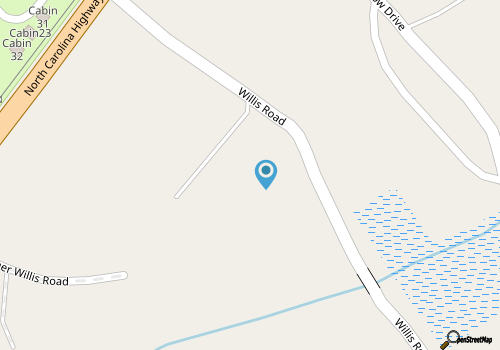 Quiet 2 bedroom Frisco cottage, less than a mile from the beach!  map location