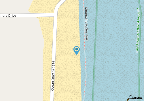 Oceanfront and Dog Friendly Home Right on the Beach w/ Screened Porch map location