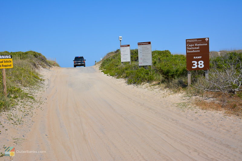 Cape Hatteras National Seashore ramp 38 at the Southern end of Avon NC