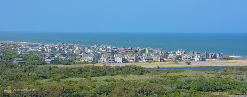 A view of Buxton from the Cape Hatteras Lighthouse