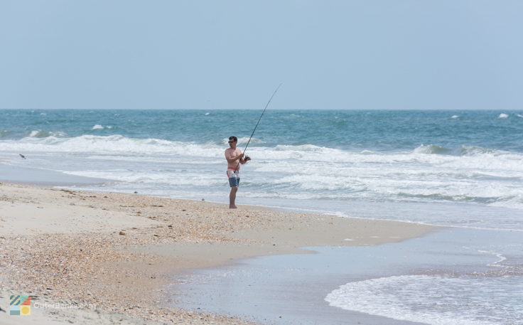 Surf fishing from CHNS