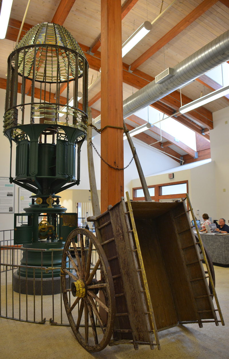 A large display inside the Graveyard of the Atlantic Museum