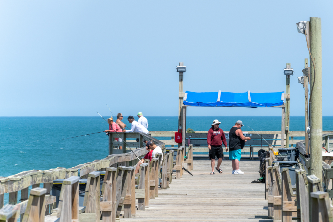 fishing from Rodanthe pier