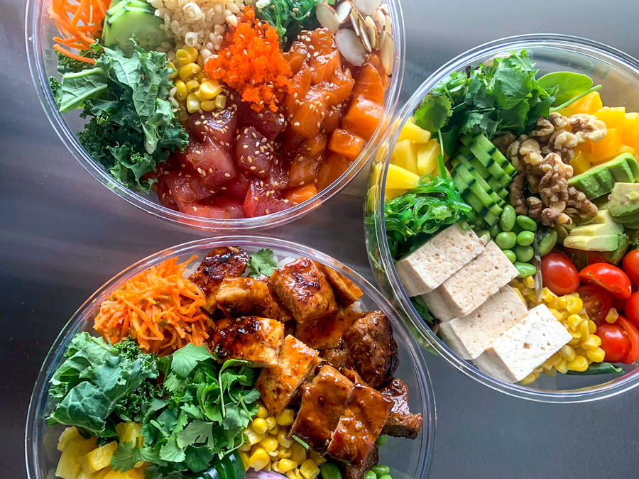 Poke Box colorful bowls