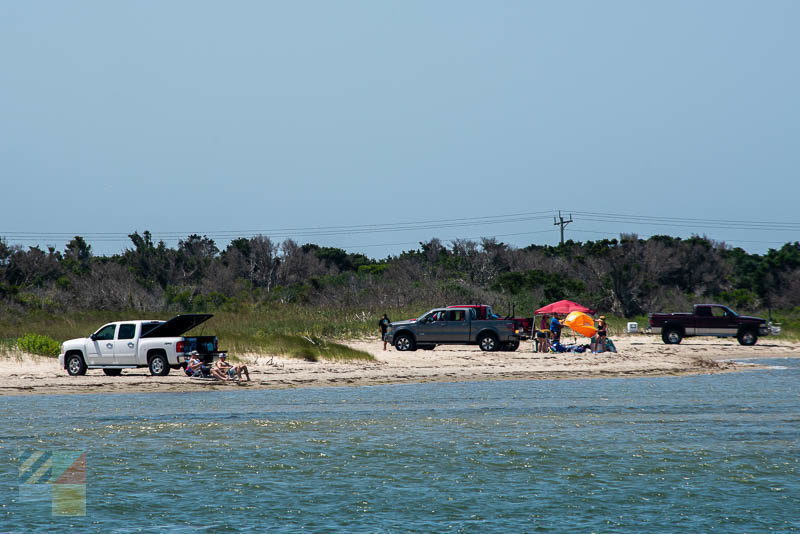 Parking on the beach along Cape Hatteras National Seashore