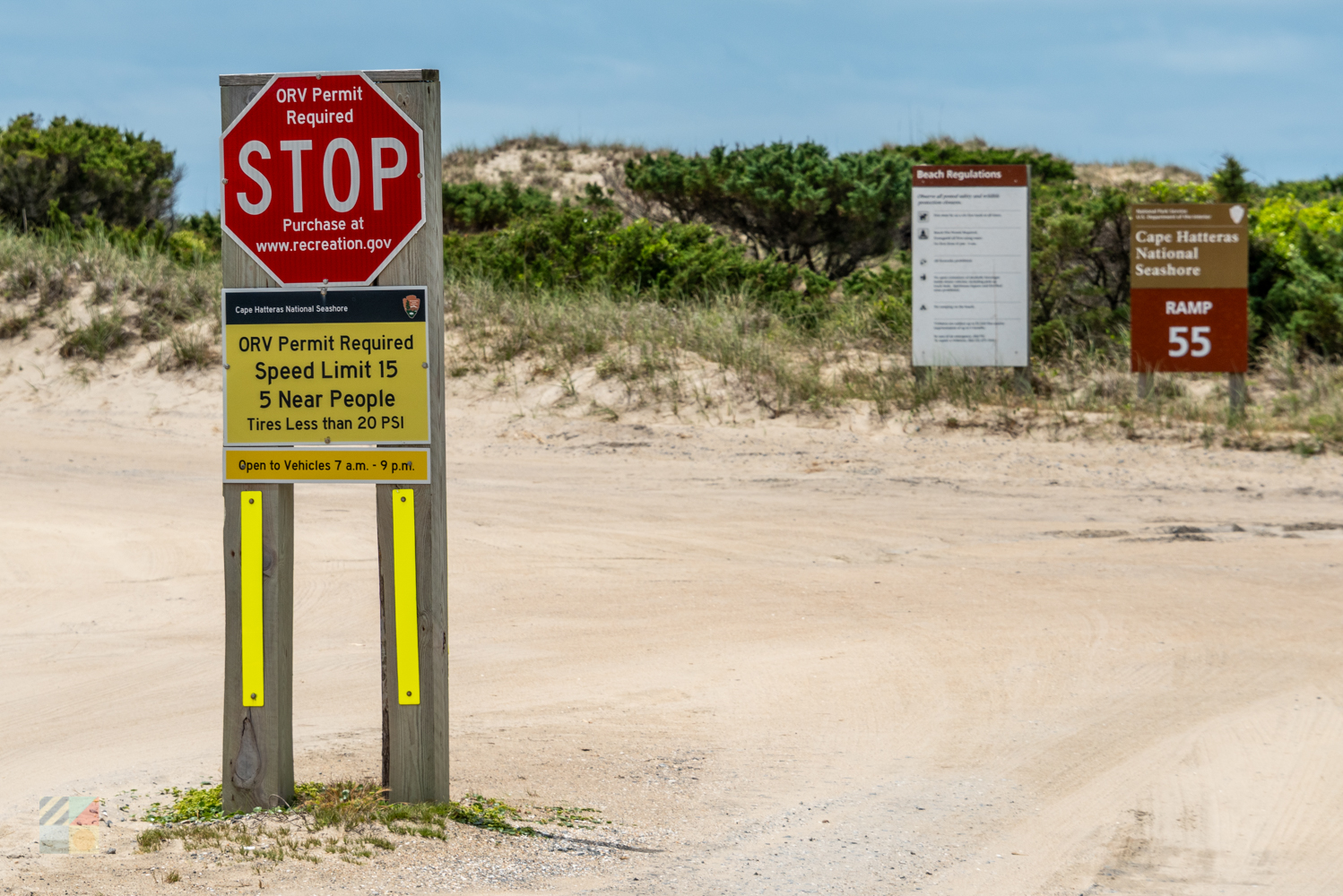 CHNS 4x4 Beach access point adjacent to Graveyard of the Atlantic