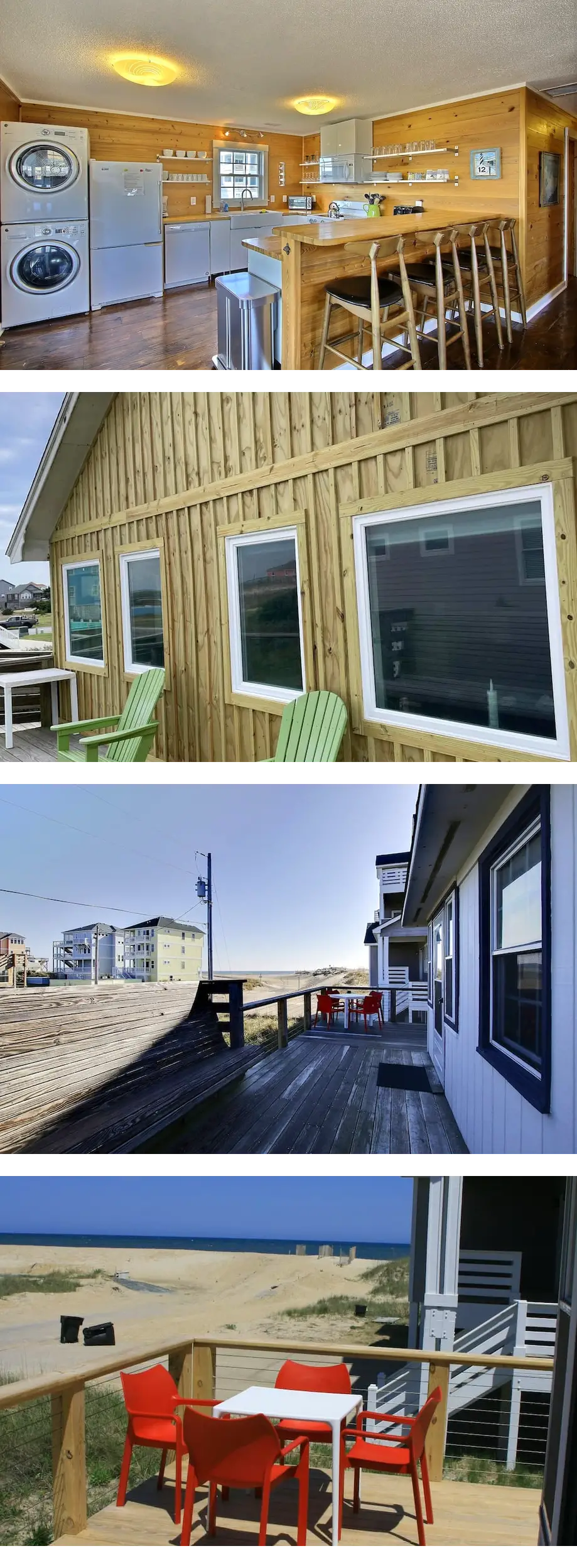 Semi Oceanfront/2 king,1 queen/handicap friendly/deck w/ ocean & sound views