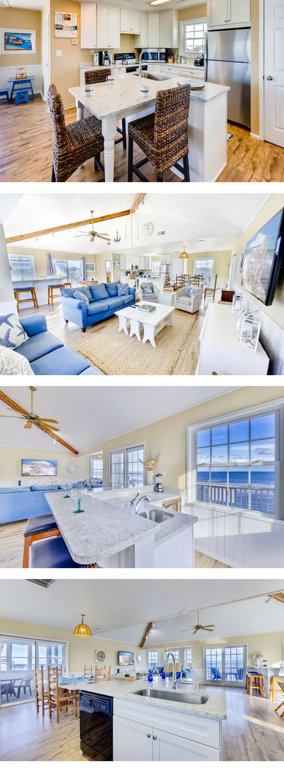 Oceanfront and Dog Friendly Home Right on the Beach w/ Screened Porch