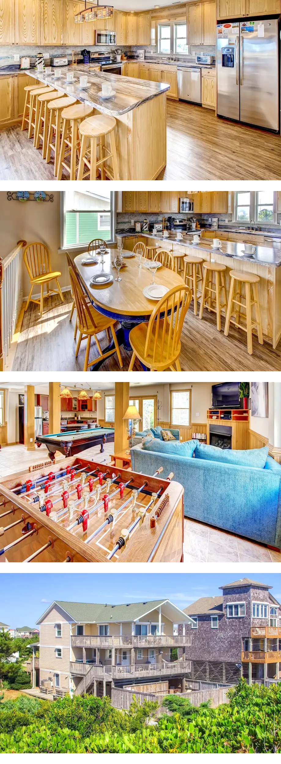 Oceanfront Avon Home with Private Pool, Hot Tub, Deluxe Game Room, Tiki Bar