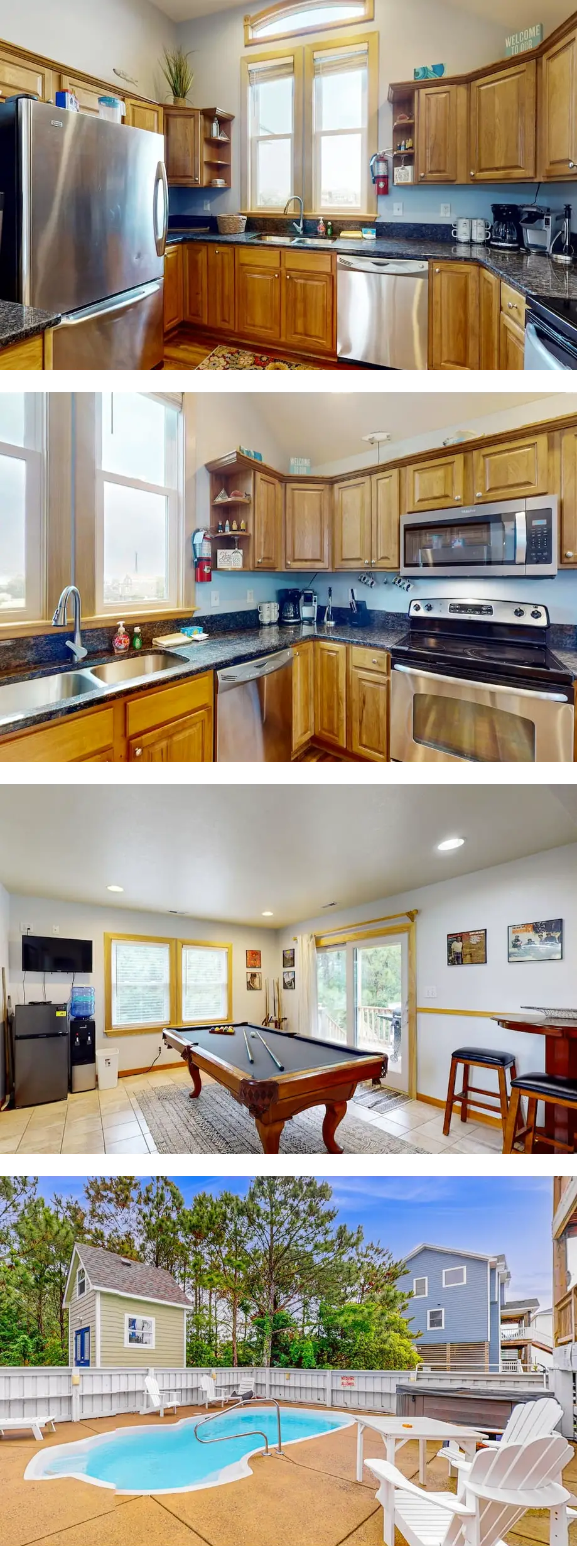 Spacious, dog-friendly house with private pool, hot tub, pool table & central AC