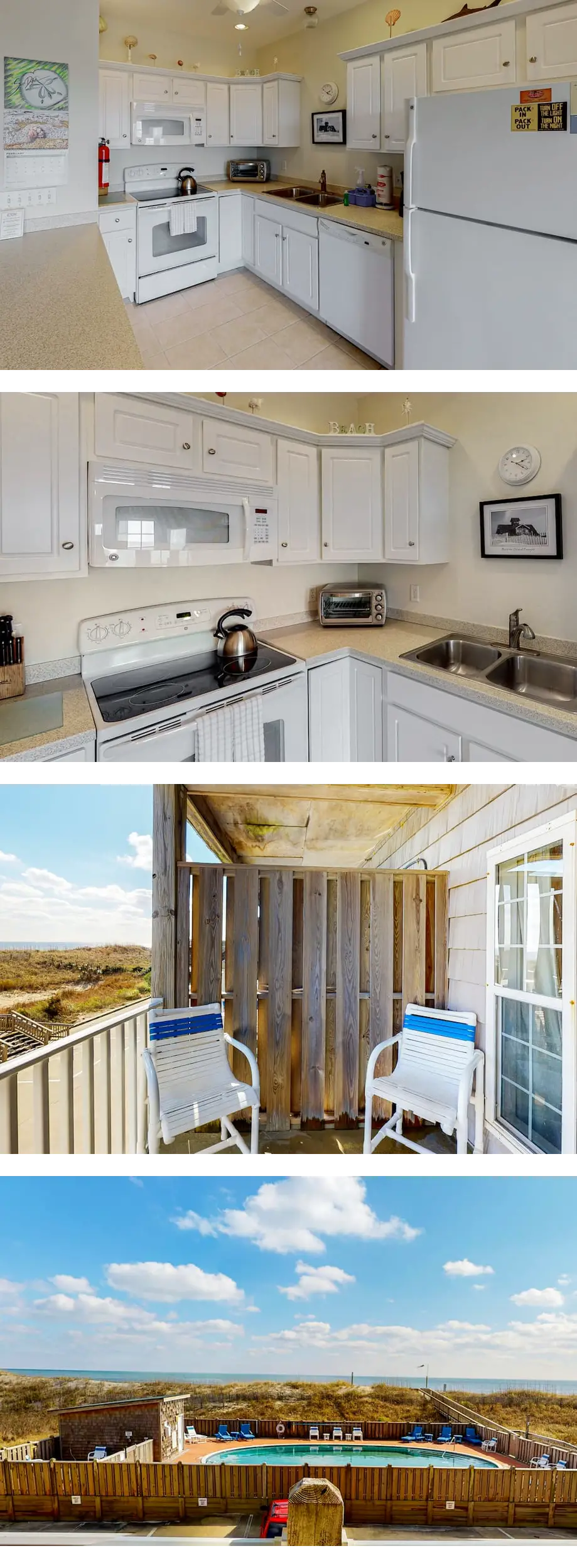Oceanfront, dog-friendly condo with ocean view, central AC & WiFi