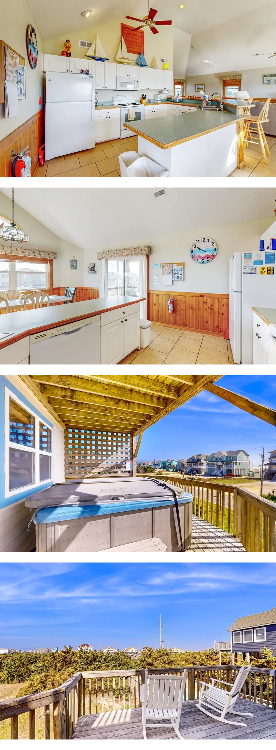 Ocean-view house with central AC & private hot tub