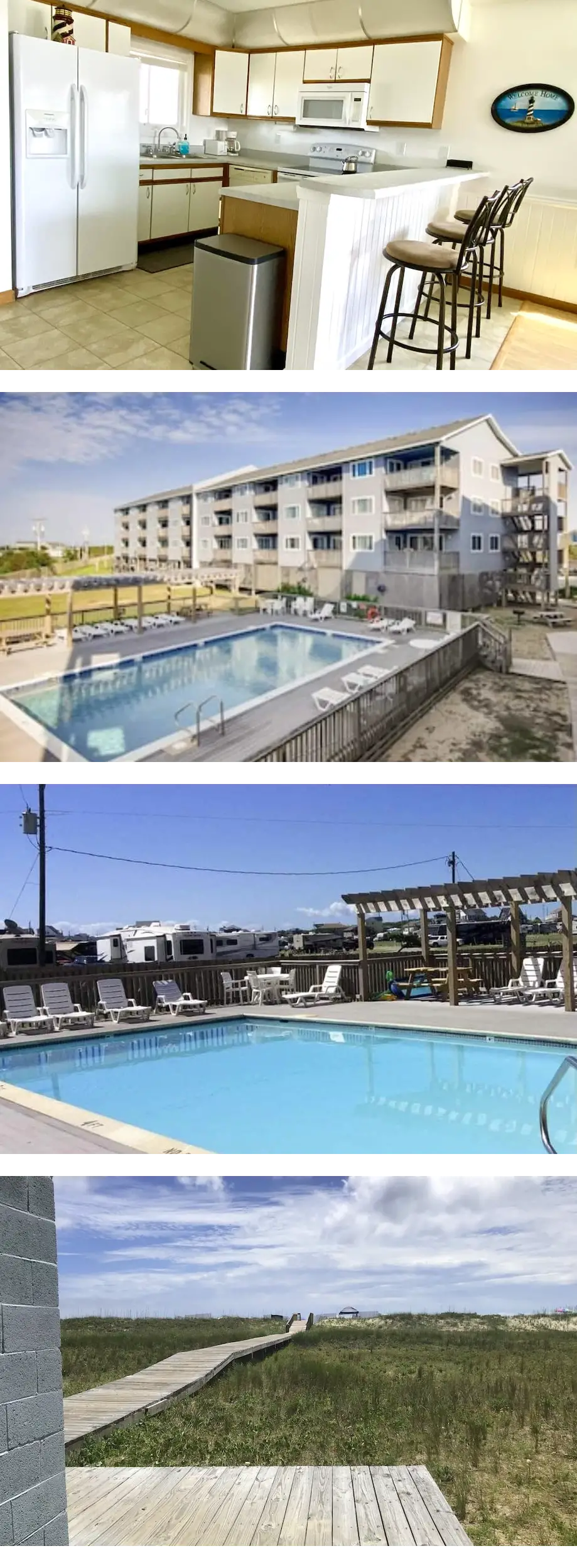 “The Cape”  TOP FLOOR    In Oceanfront  Resort Rodanthe Condos 