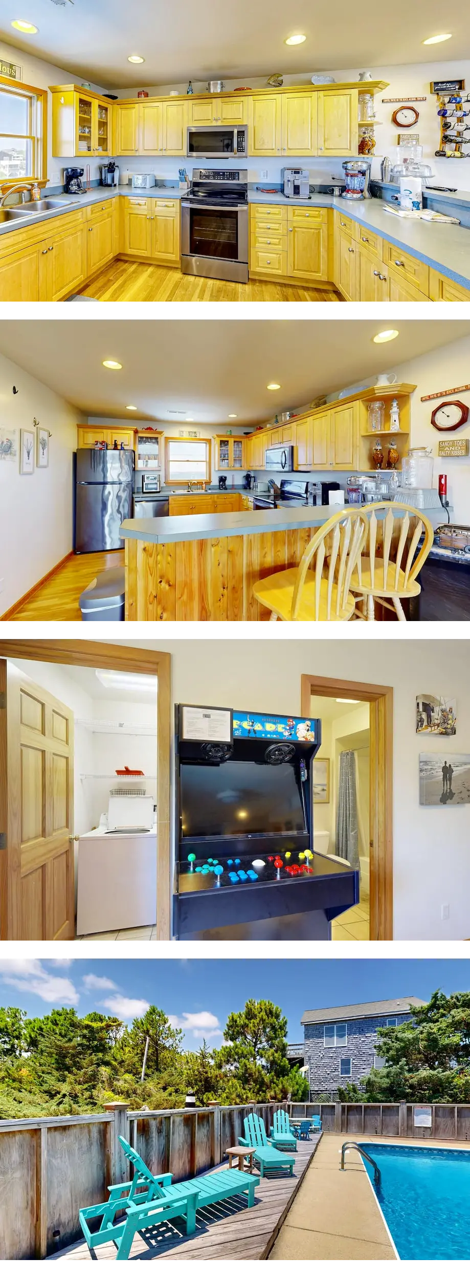 Ocean view home with private pool, hot tub, mini-golf, game room & great decks