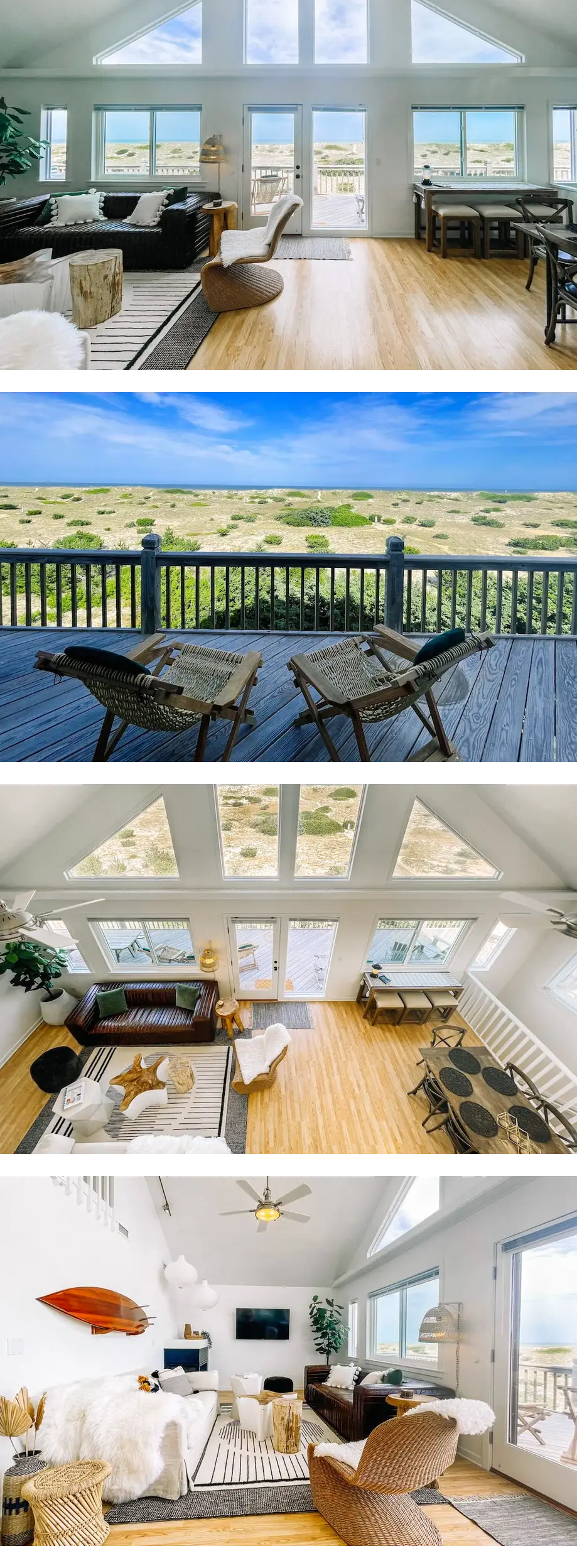 Dune Haus ~ Lovely Oceanfront Cottage Private Cape Hatteras Beach HotTub Lift