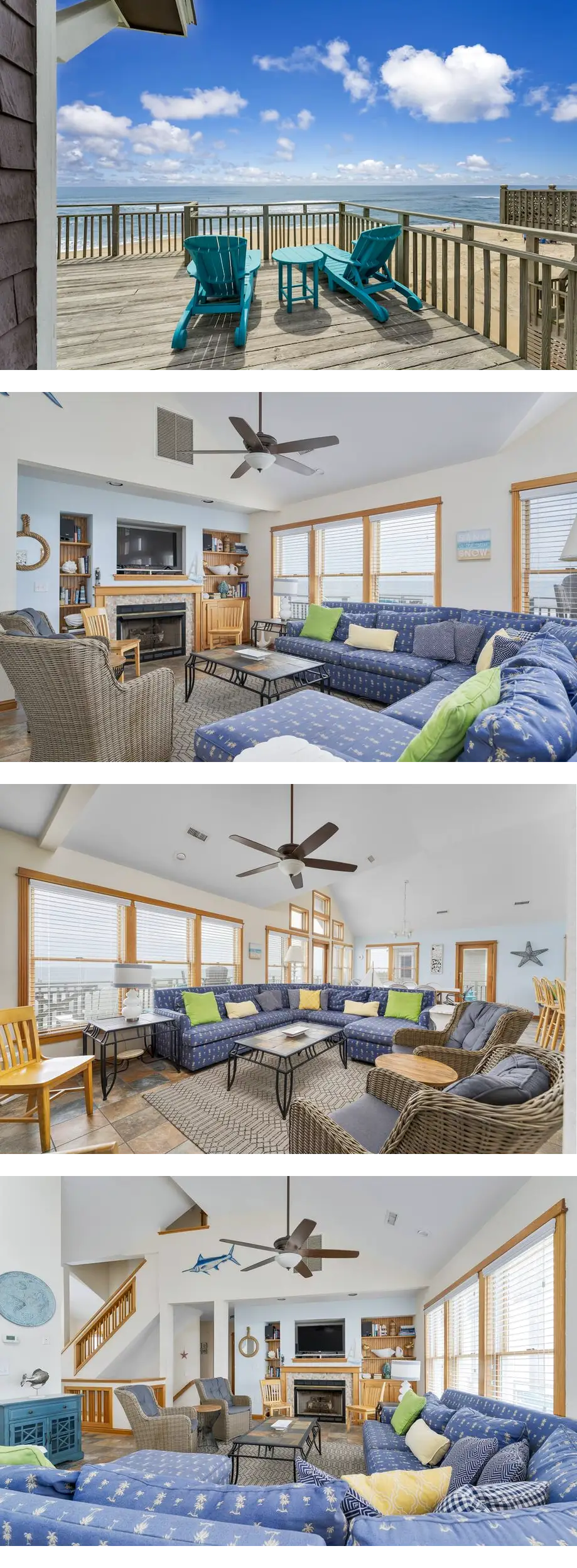 7677-Weathering Heights, | Oceanfront | Kinnakeet Shores | Avon | Sleeps 12