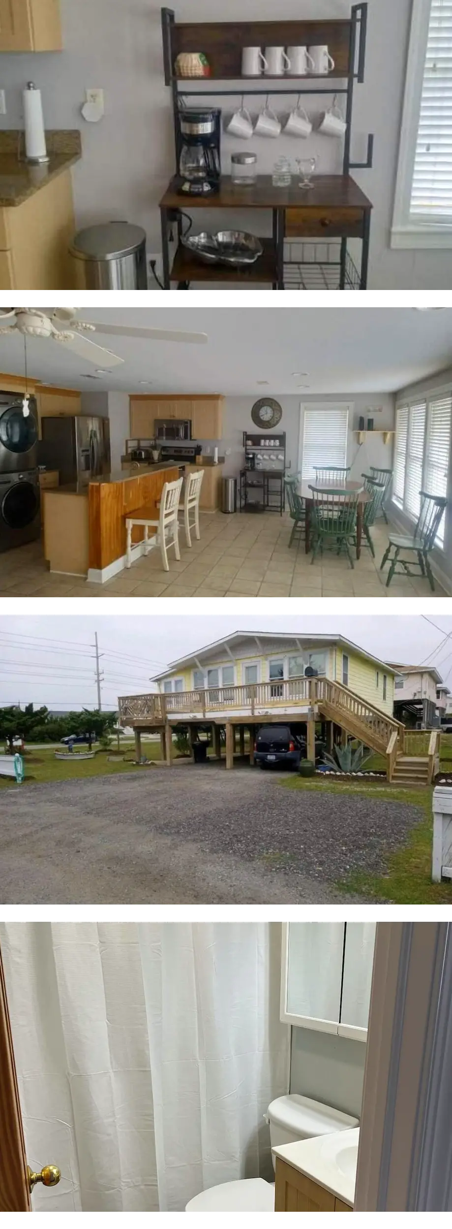 Cozy beach house two blocks from the beach with sunsets over the sound.