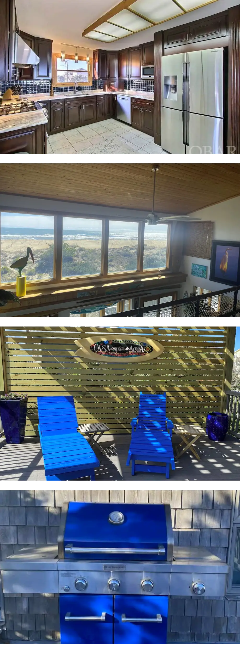 Entire Beach-Front Home, 5 Balconies, Breathtaking Views, Private Beach Access